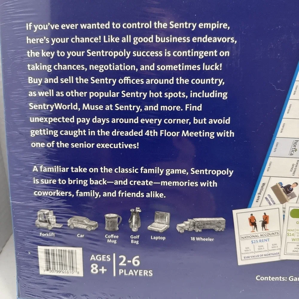 Sentropoly Monopoly Board Game Buy and Sell Sentry‎ Offices Around the Country - Picture 4 of 6